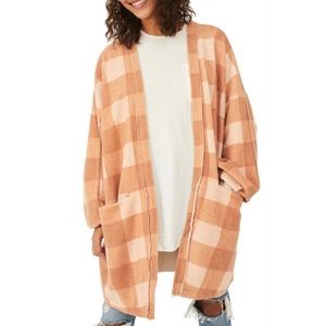 Free People Benji Check Cardigan in Size Small - Good Used Condition